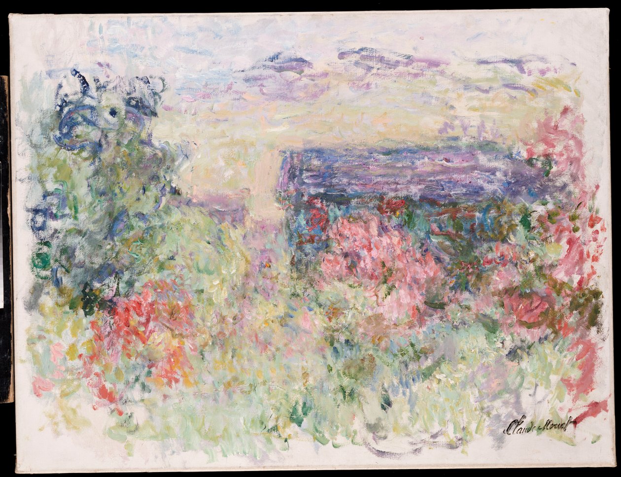 House Through the Roses, n. 1925-26 tekijältä Claude Monet