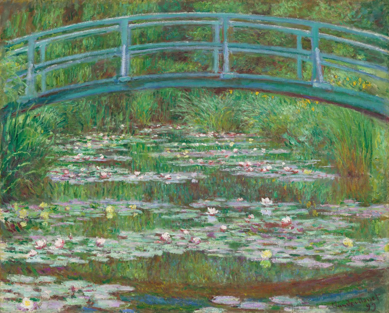 Japanilainen kävelysilta tekijältä Claude Monet