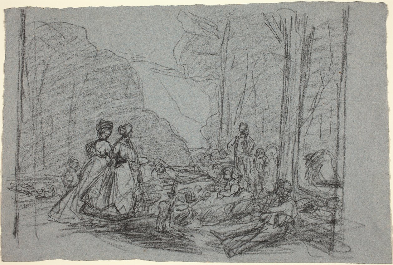 Lounas ruoholla, n. 1865. tekijältä Claude Monet