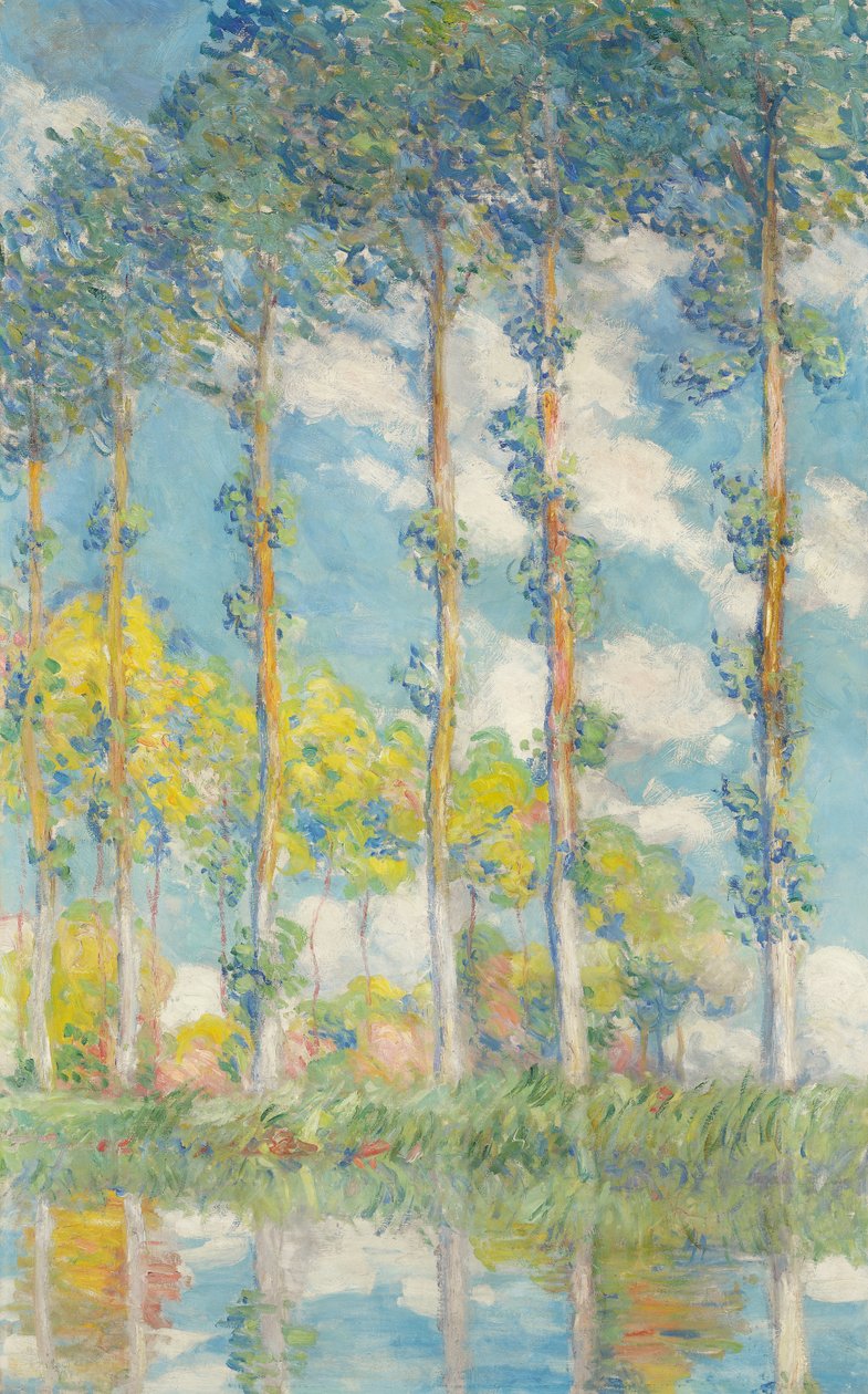 Poppelit; Poppelit, 1891 tekijältä Claude Monet