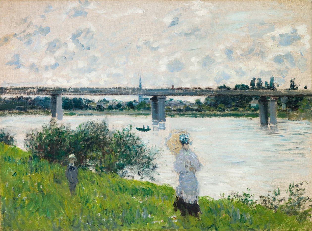 Rautatiesillan kävelykatu, Argenteuil tekijältä Claude Monet