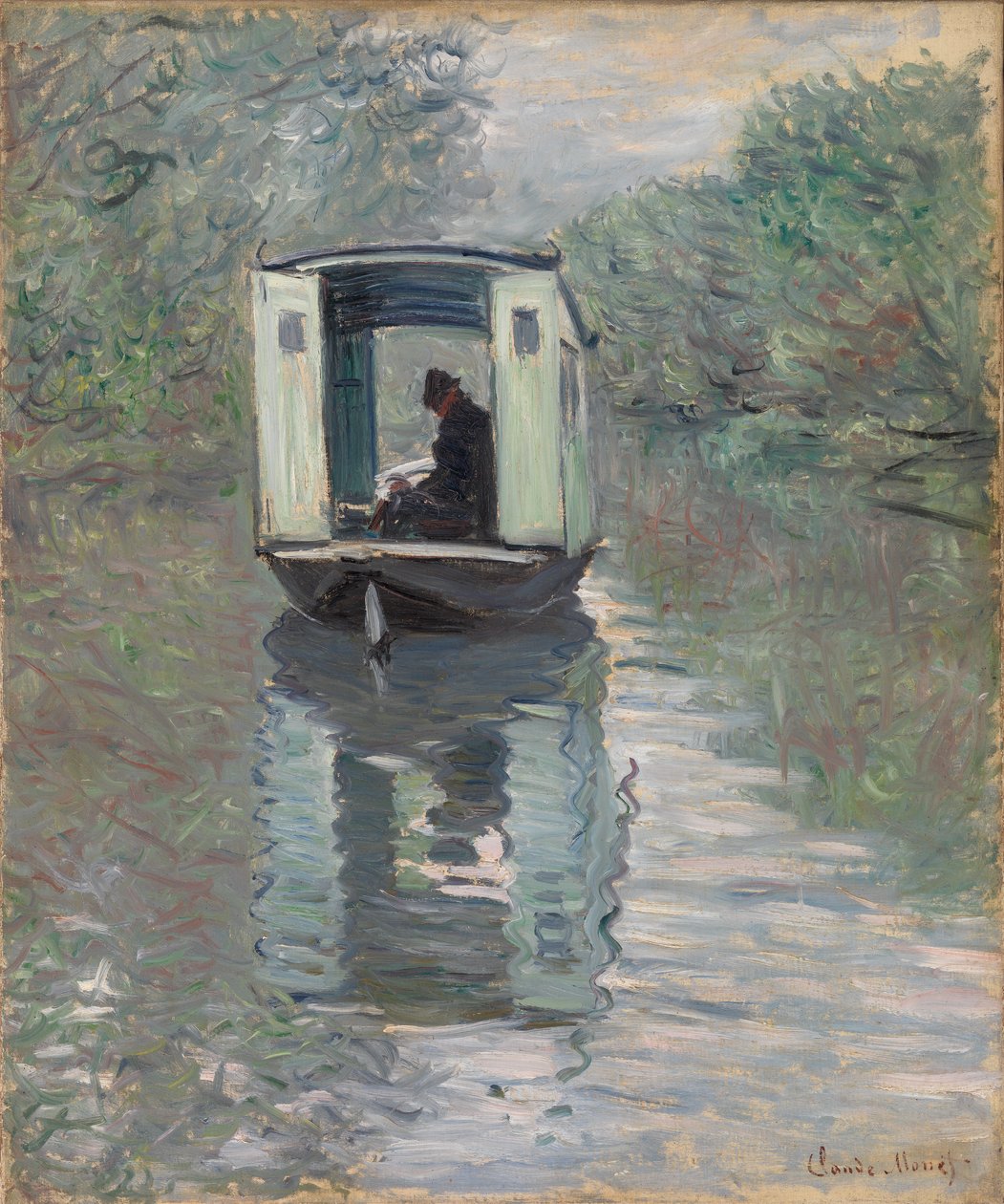 Studio-vene (Le Bateau-atelier) tekijältä Claude Monet