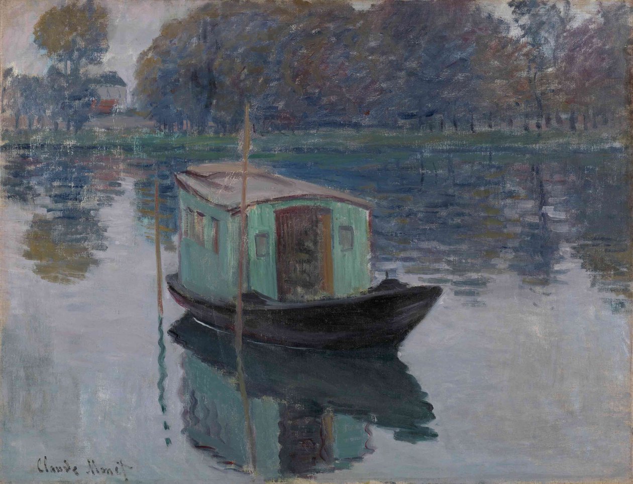 Studiovene, 1874 tekijältä Claude Monet