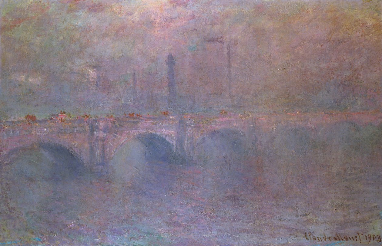 Thames Waterloon sillalla, 1903 tekijältä Claude Monet