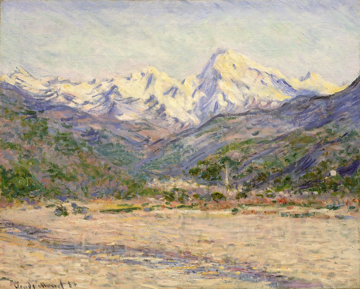 Nervian laakso tekijältä Claude Monet