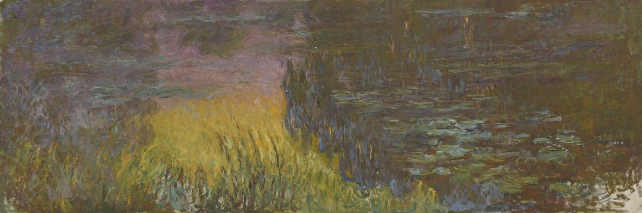 Vesililjat - Laskeva aurinko, 1914-1926 tekijältä Claude Monet