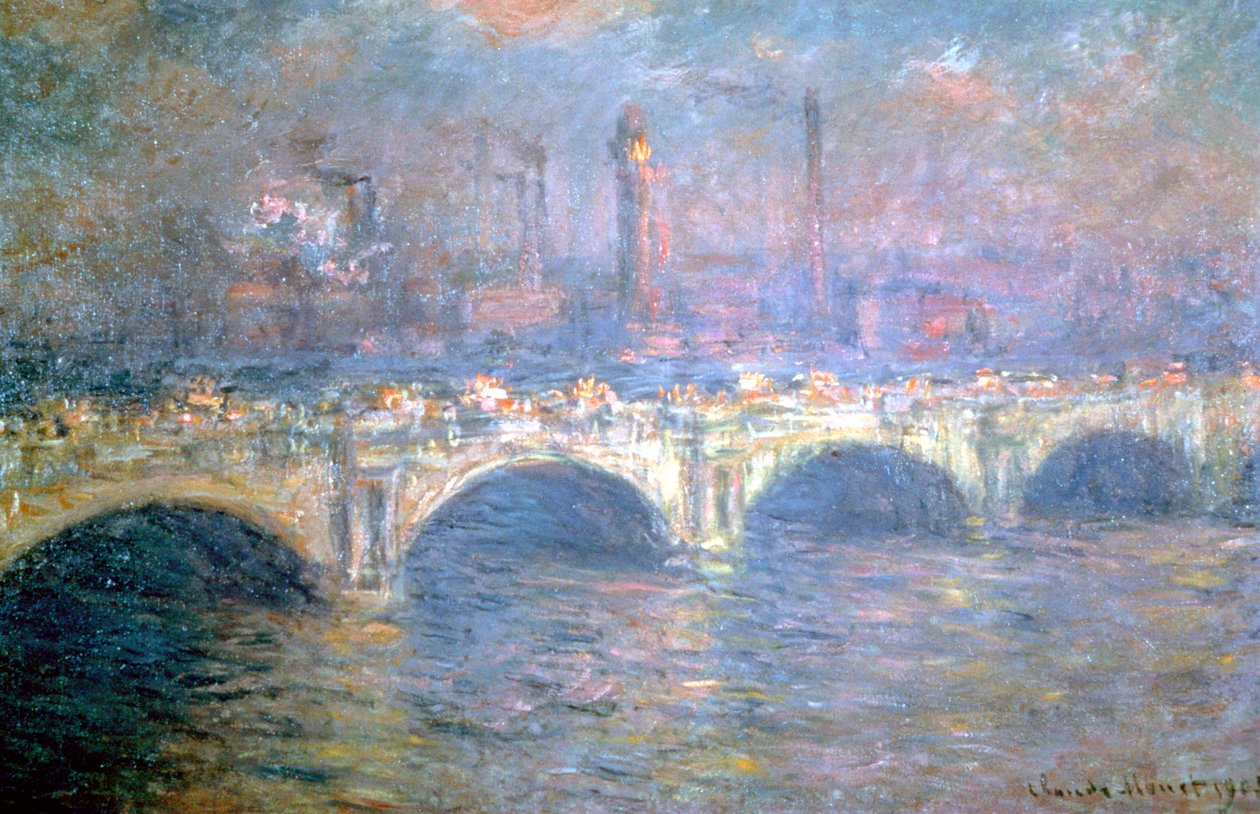 Waterloo Bridge, Lontoo, 1903 tekijältä Claude Monet