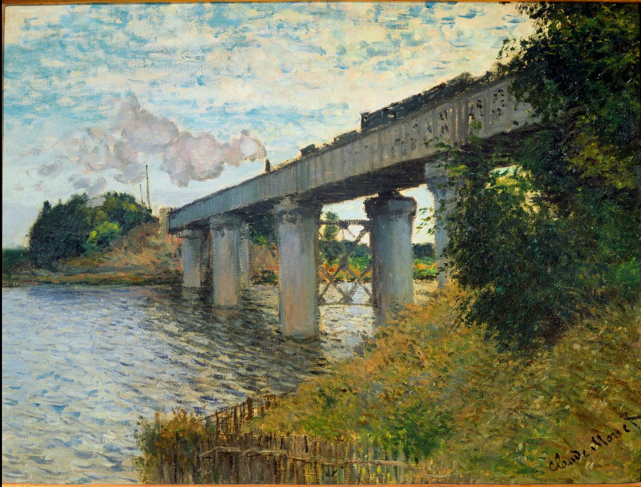Rautatien silta Argenteuilissa tekijältä Claude Monet