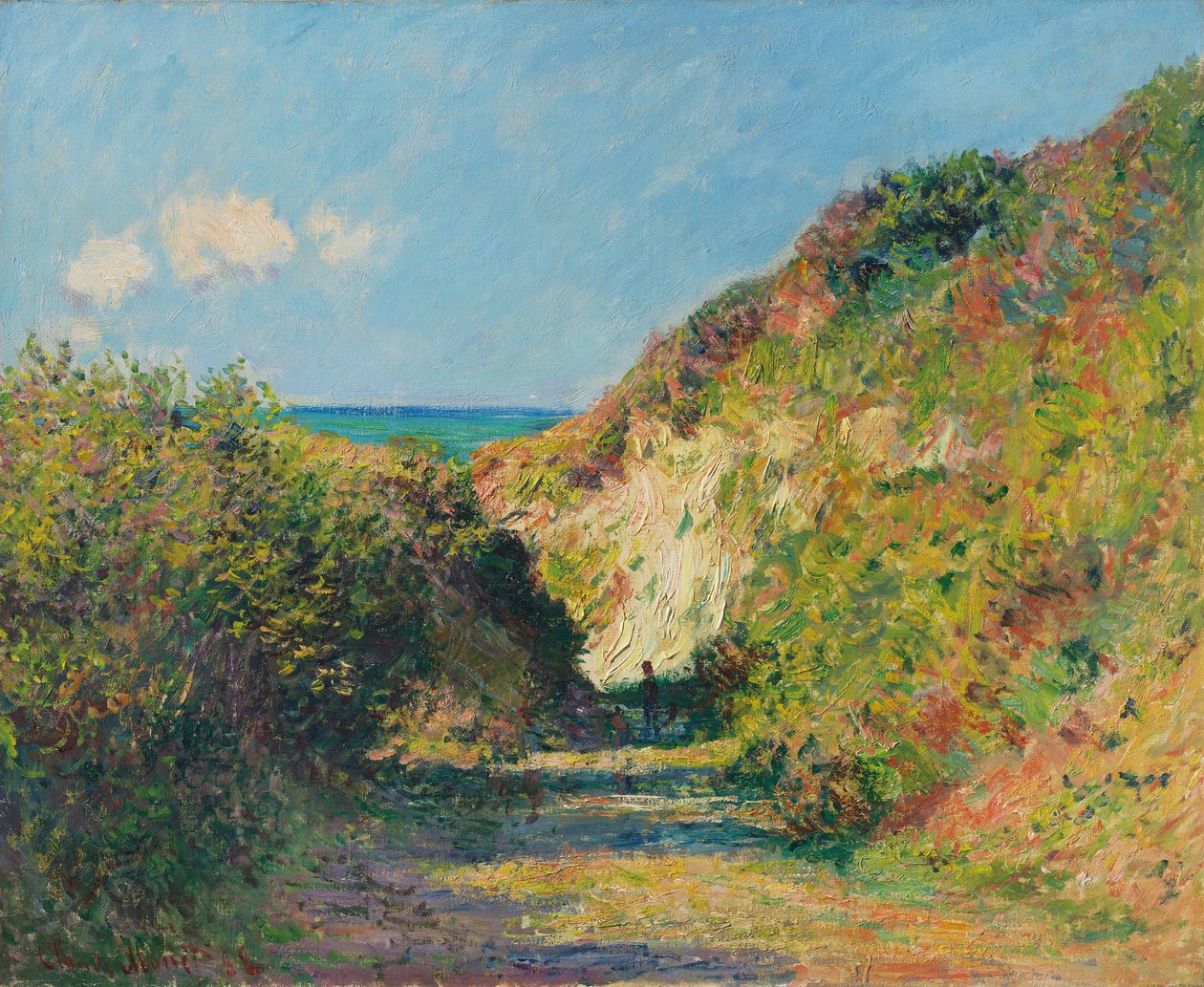 Uponnut polku, 1882 tekijältä Claude Monet