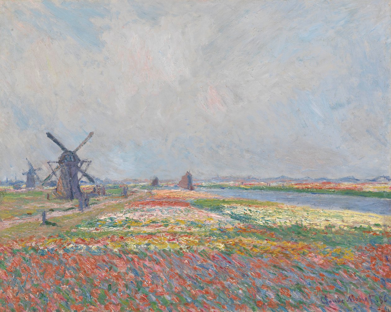Tulppaanipellot lähellä Haagia. tekijältä Claude Monet