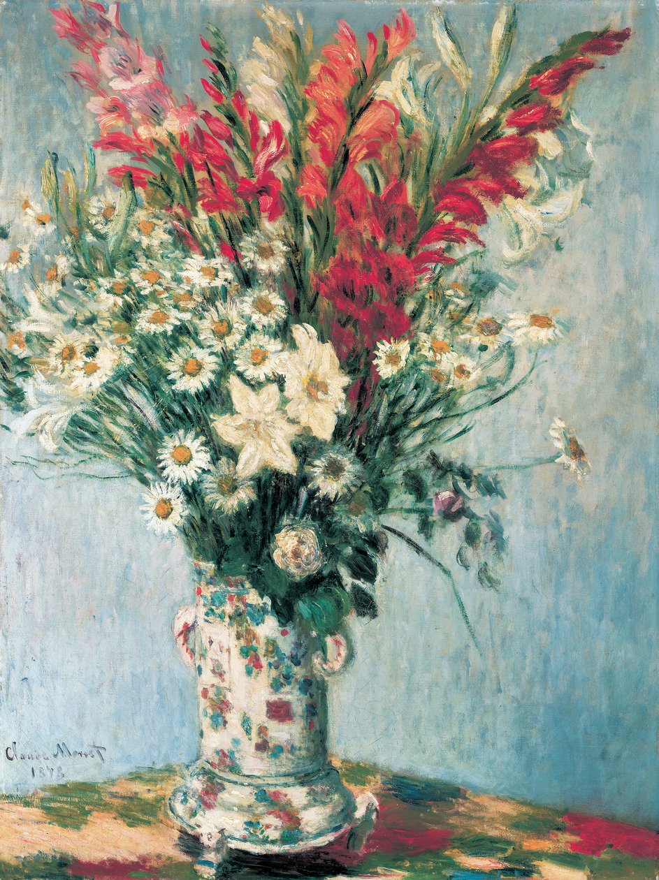 Kukkimaljakko, 1878 tekijältä Claude Monet
