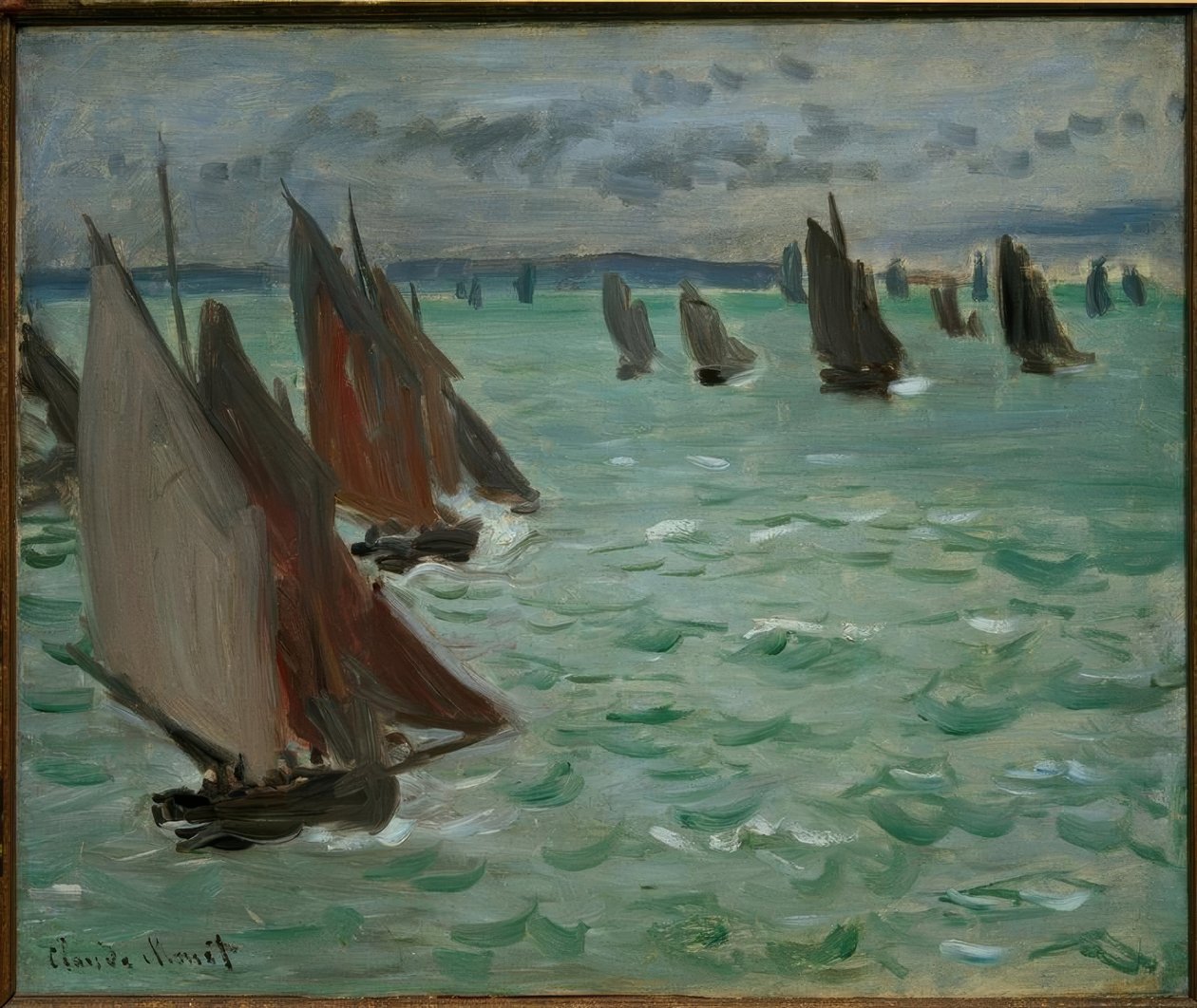 Purjeveneet merellä tekijältä Claude Monet