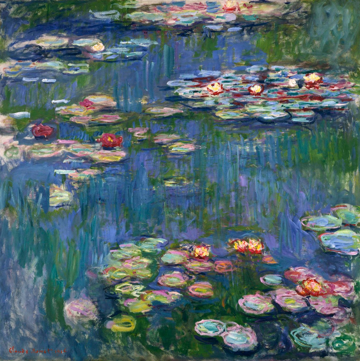 Vesililjat, 1916 tekijältä Claude Monet
