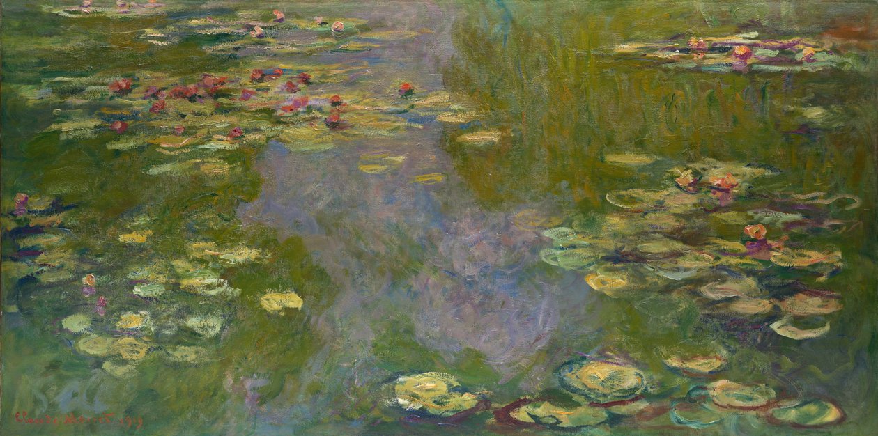 Vesililjat, 1919 tekijältä Claude Monet