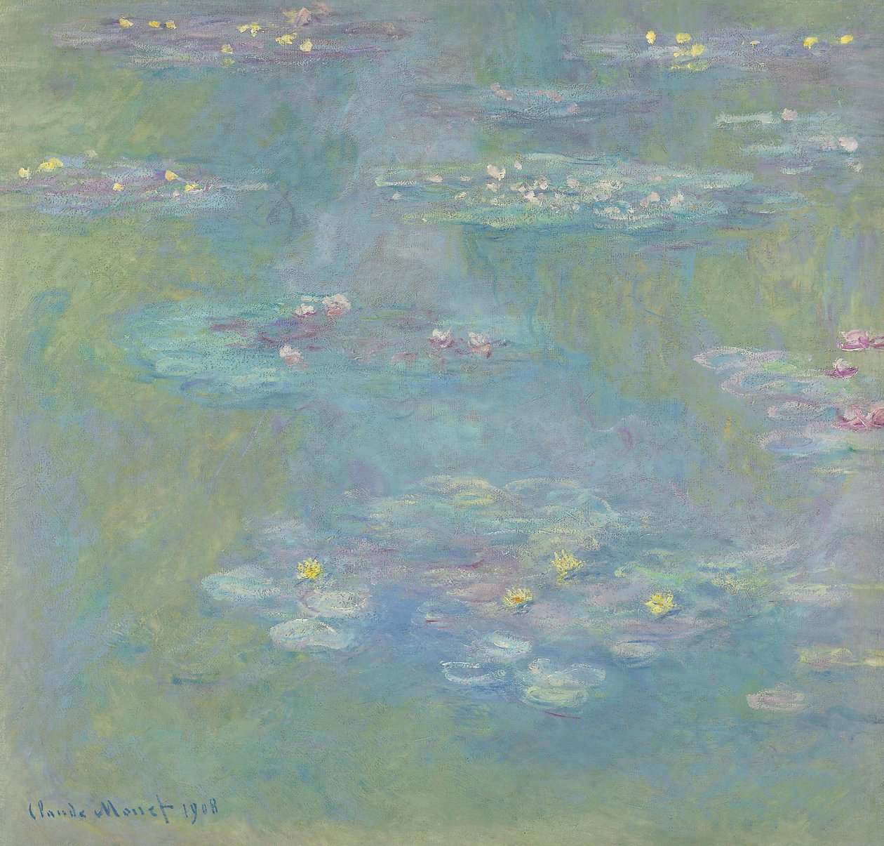 Vesi liljat; Nympheas, 1908 tekijältä Claude Monet