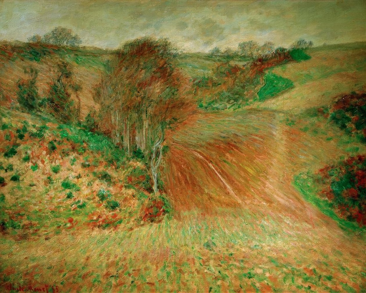 Talvimaisema lähellä Etretatia tekijältä Claude Monet