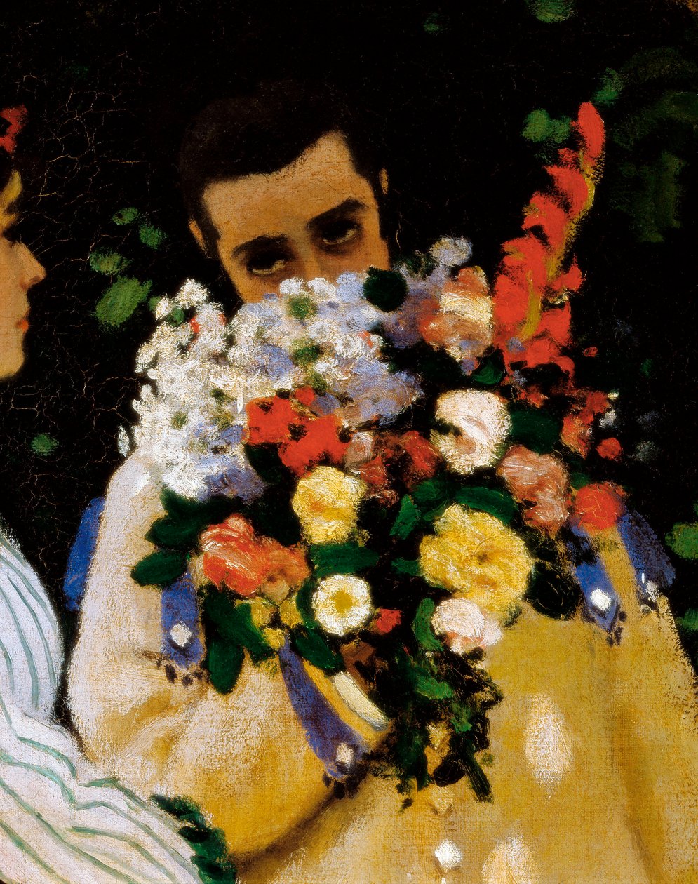 Naiset puutarhassa, yksityiskohta tekijältä Claude Monet
