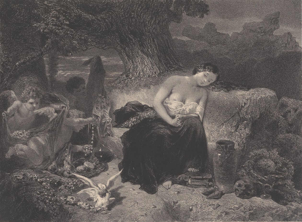 Kiusaus, n. 1850. tekijältä Célestin Nanteuil
