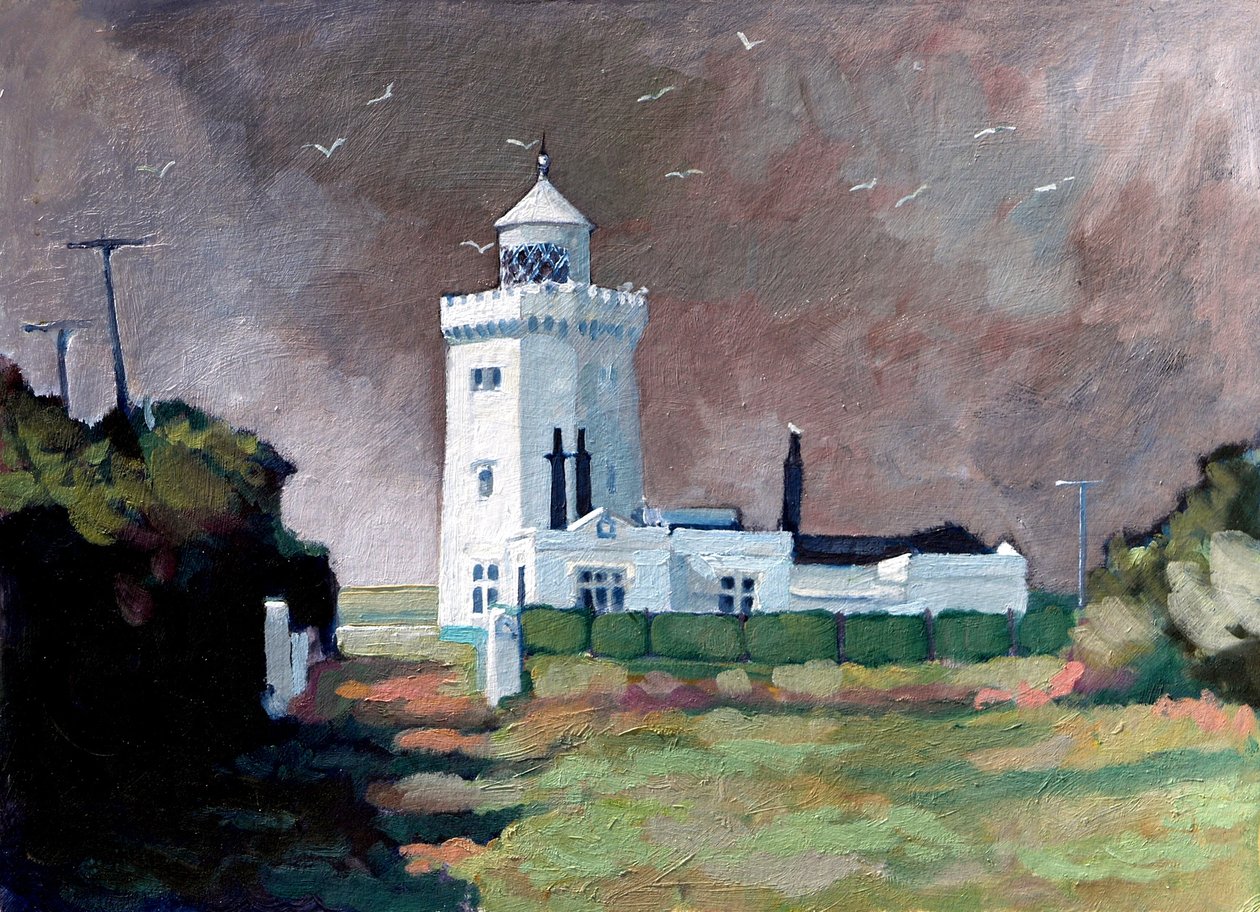 South Forelands, 2007 (akryylia aluksella) tekijältä Clive Metcalfe