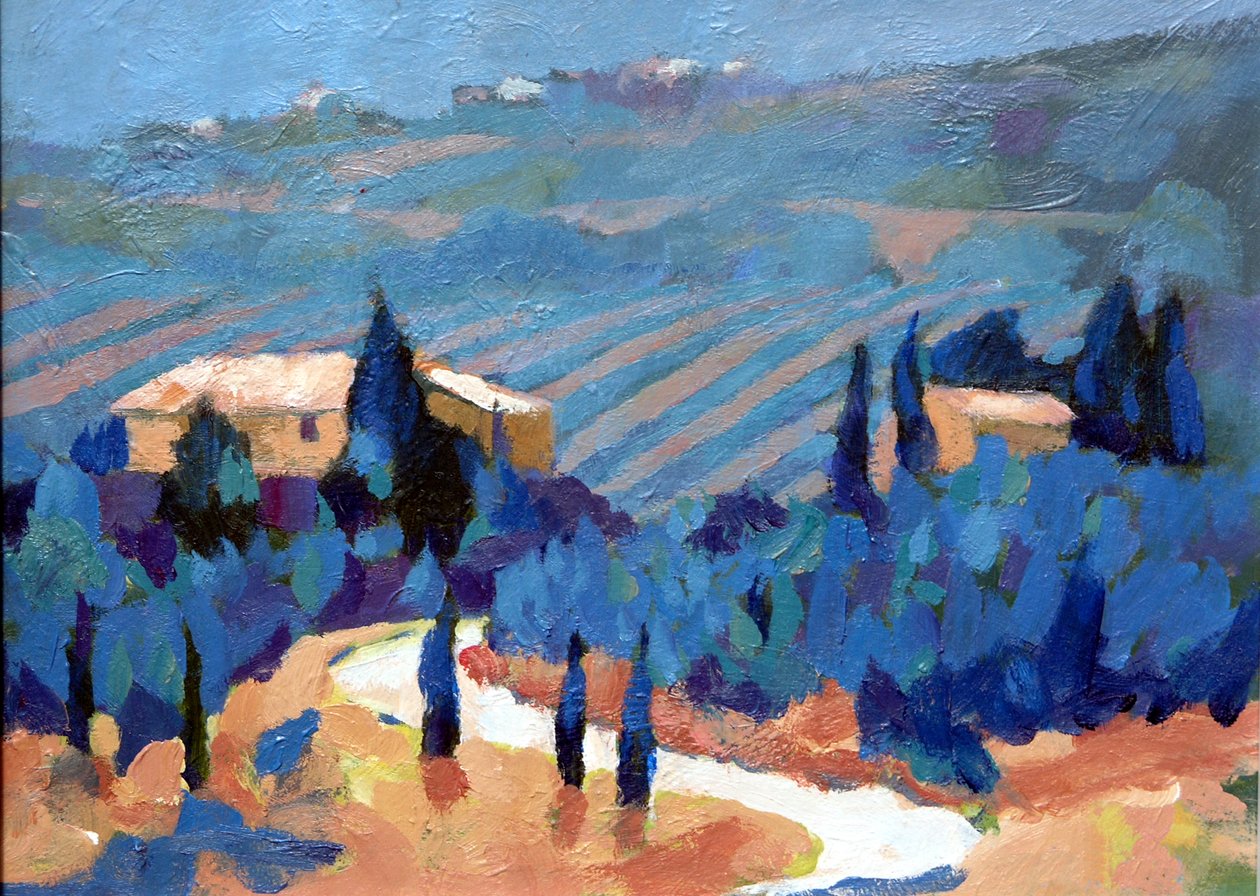 Toscana 2, 2007 (akryylia aluksella) tekijältä Clive Metcalfe