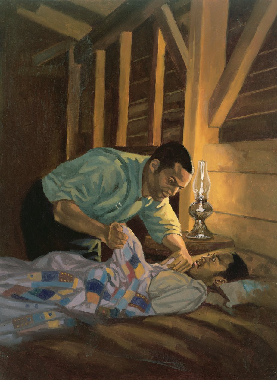 Värikkäät hyvät yöt, 2003 (öljy ja akryyli kartongille) tekijältä Colin Bootman