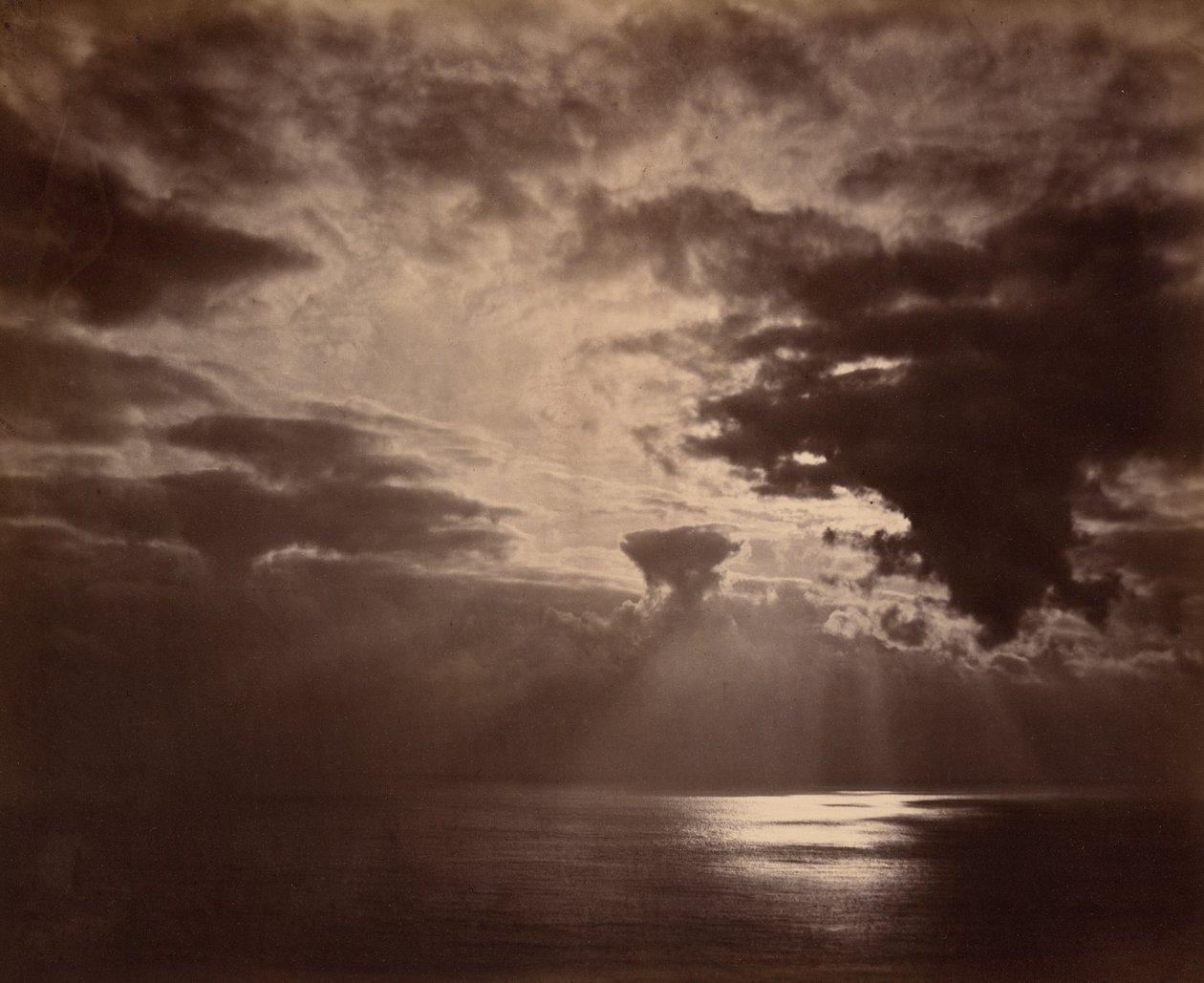 Auringonlasku merellä, 1860-luku. tekijältä Colonel Stuart Wortley