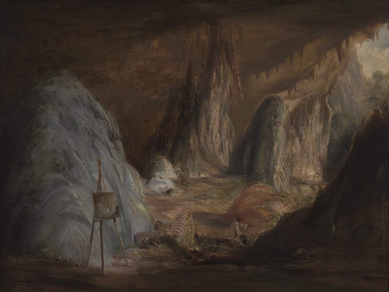 Stalagmites, Burragalongin luola tekijältä Conrad Martens