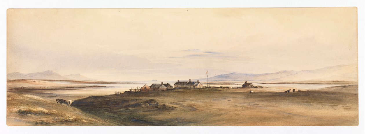 Berkeley Sound, Falklandinsaaret, noin 1878 (vesivärimaalaus). tekijältä Conrad Martens