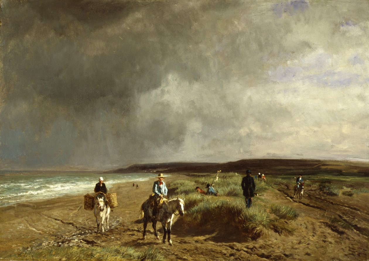 Rannikko lähellä Villersiä, n. 1859 tekijältä Constant Emile Troyon