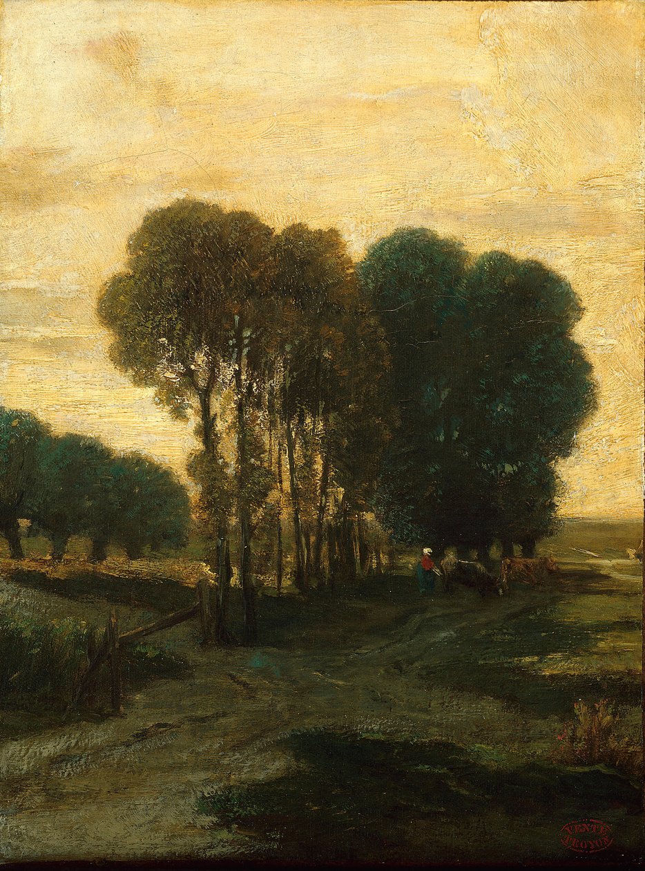 Puuryökkä, c. 1860. tekijältä Constant Troyon