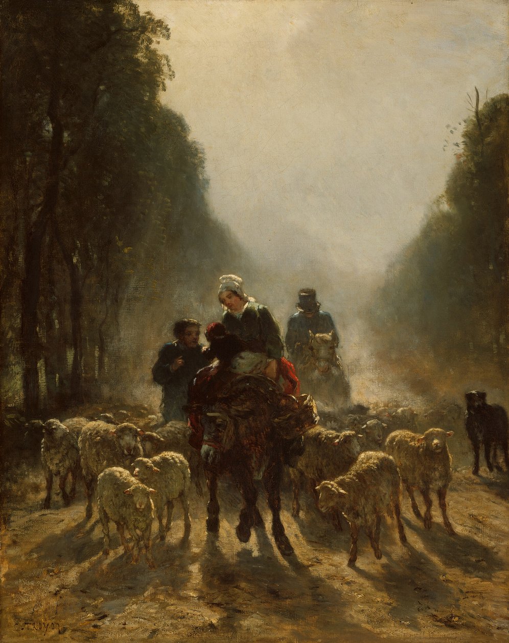 Road to Market, 185859. tekijältä Constant Troyon