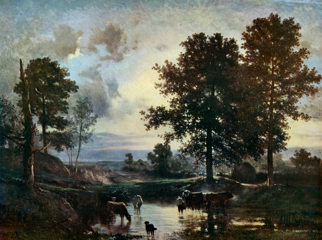 Kastelukarja, 1850-luvun alku, 1912. tekijältä Constant Troyon