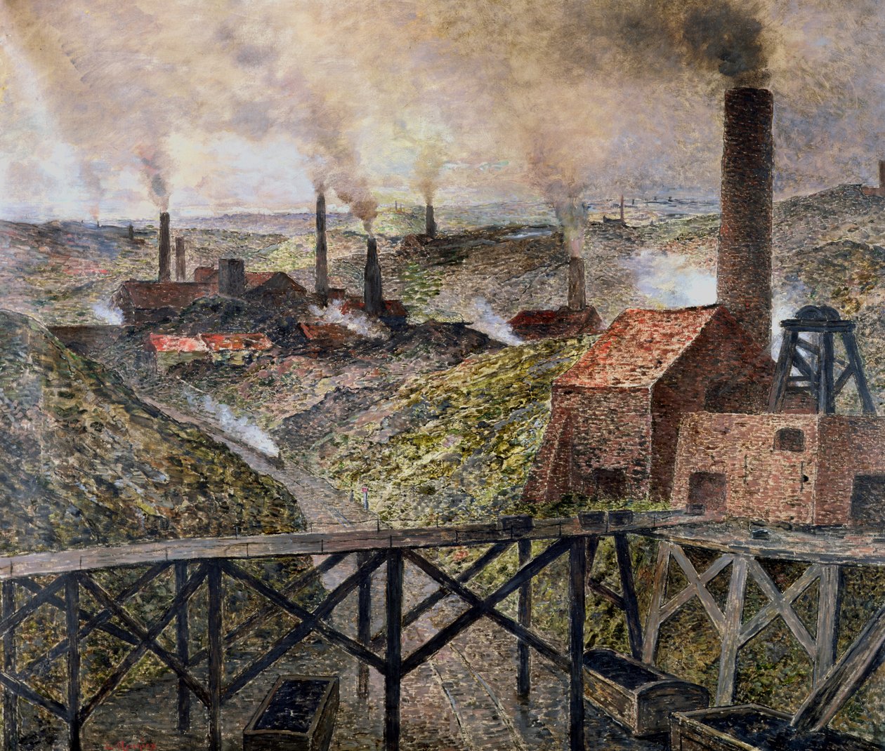 Mustalla maalla, 1890 tekijältä Constantin Emile Meunier
