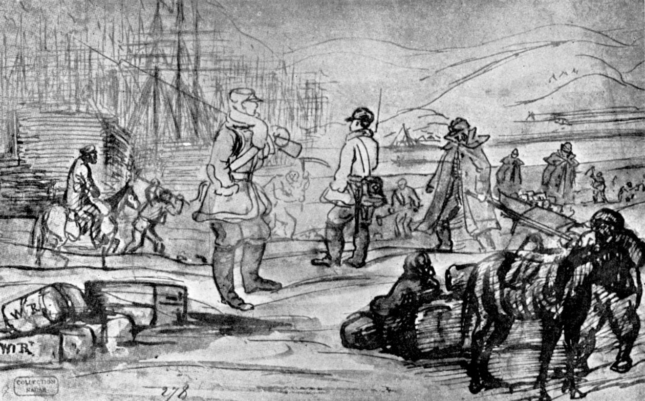Sebastopolissa, 1800-luvulla, 1930. tekijältä Constantin Guys