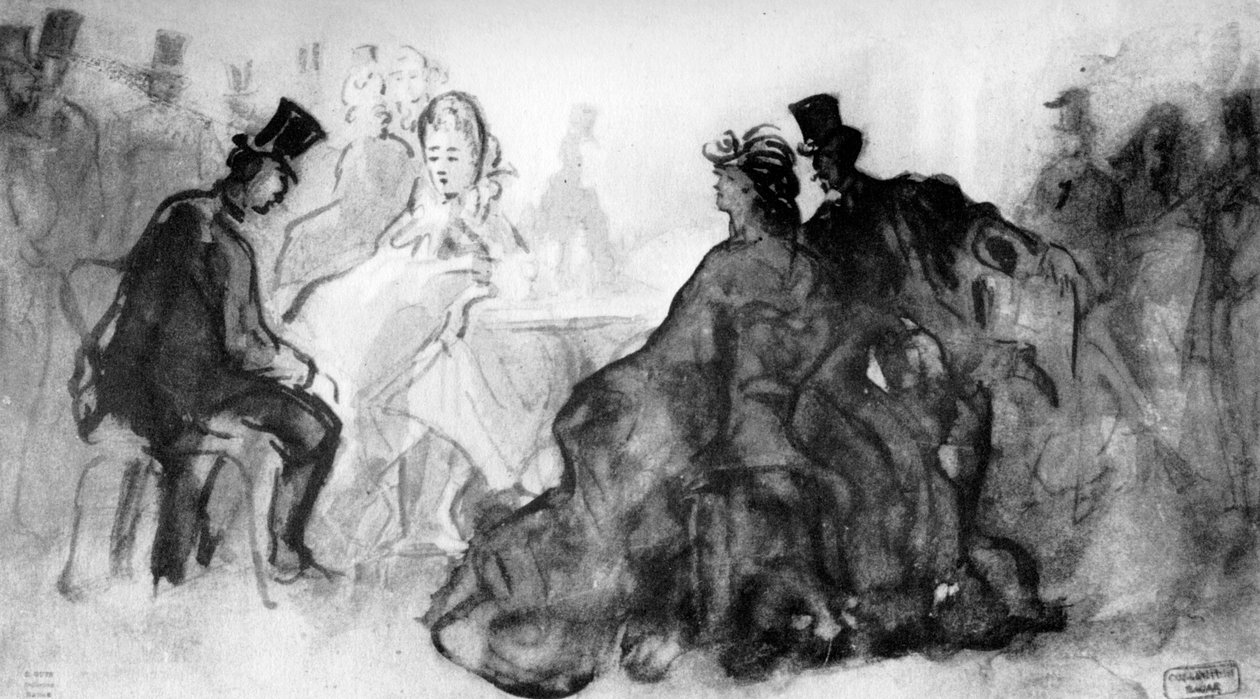 Kabareessa, 1800-luku, 1930. tekijältä Constantin Guys
