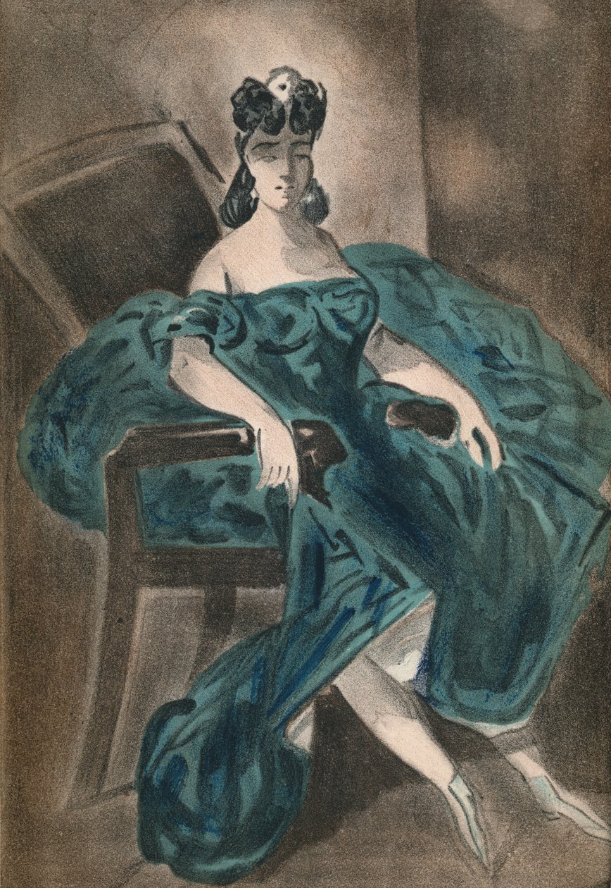 Muotokuva II, 1865, 1939 tekijältä Constantin Guys