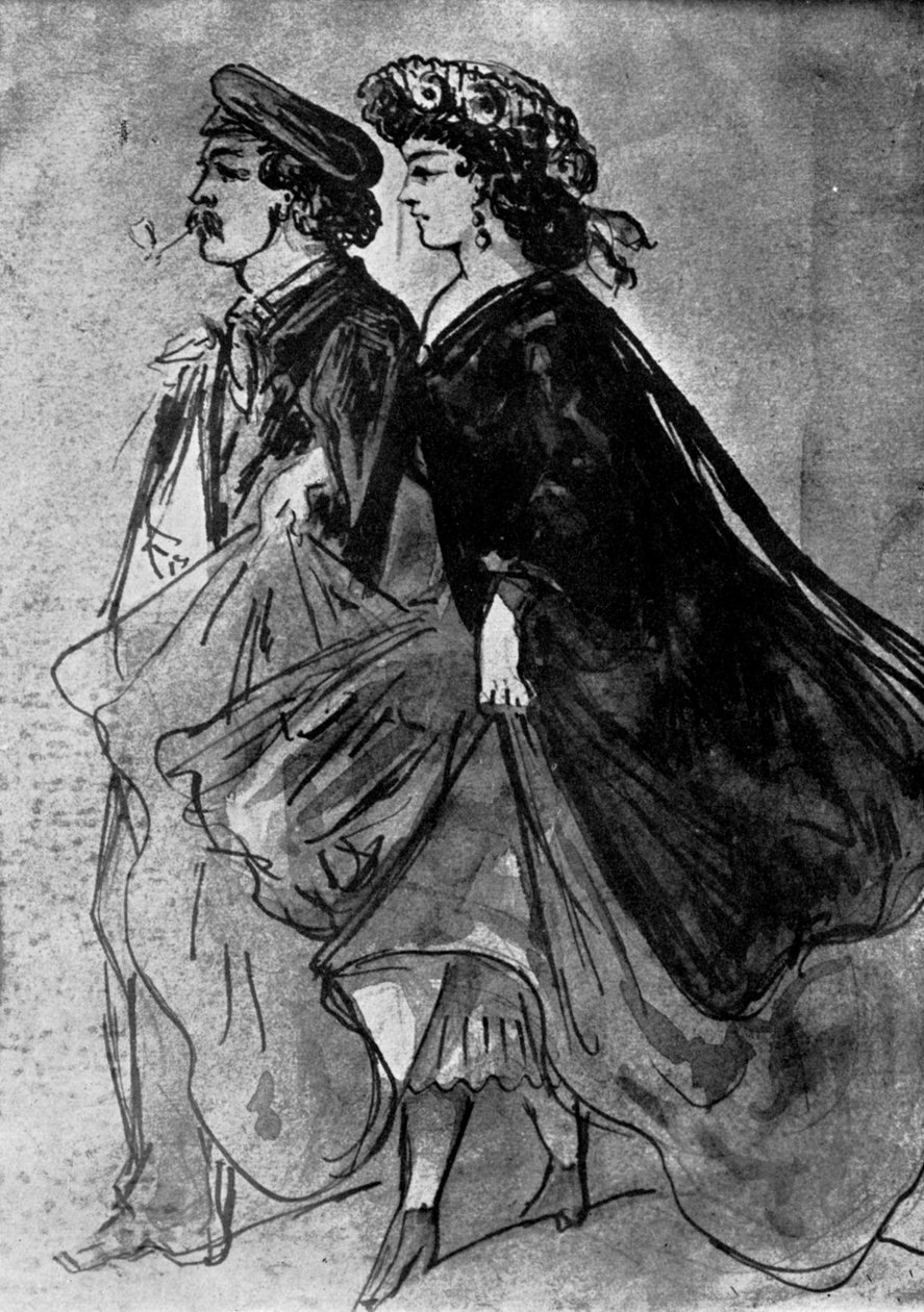 Piippu, 1800-luku, 1930. tekijältä Constantin Guys