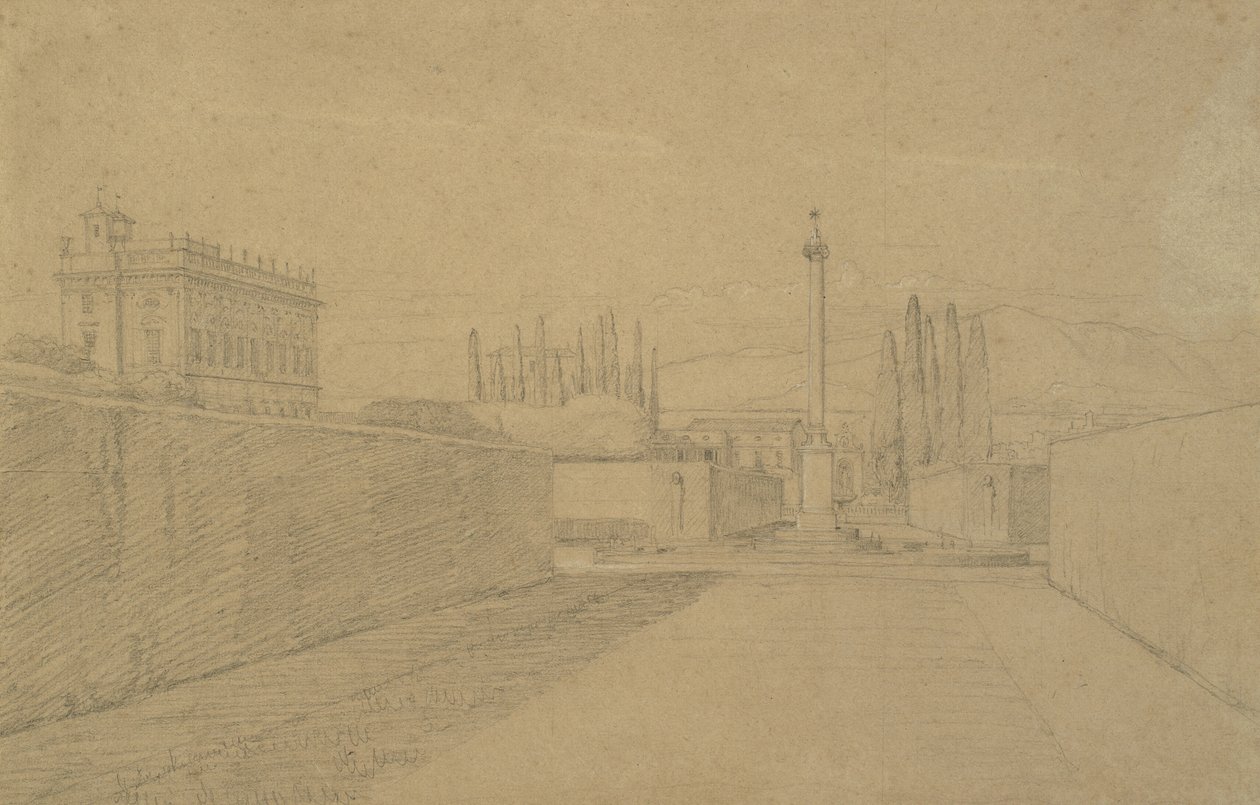 Villa Albanin puutarhassa tekijältä Constantin Hansen