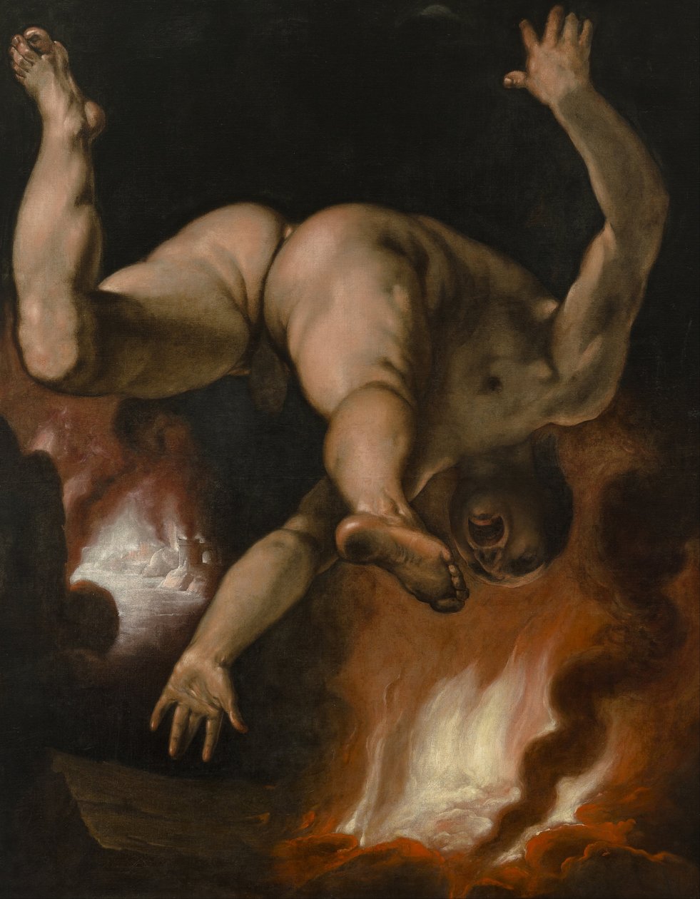 Ixionin kaatuminen tekijältä Cornelis Cornelisz van Haarlem