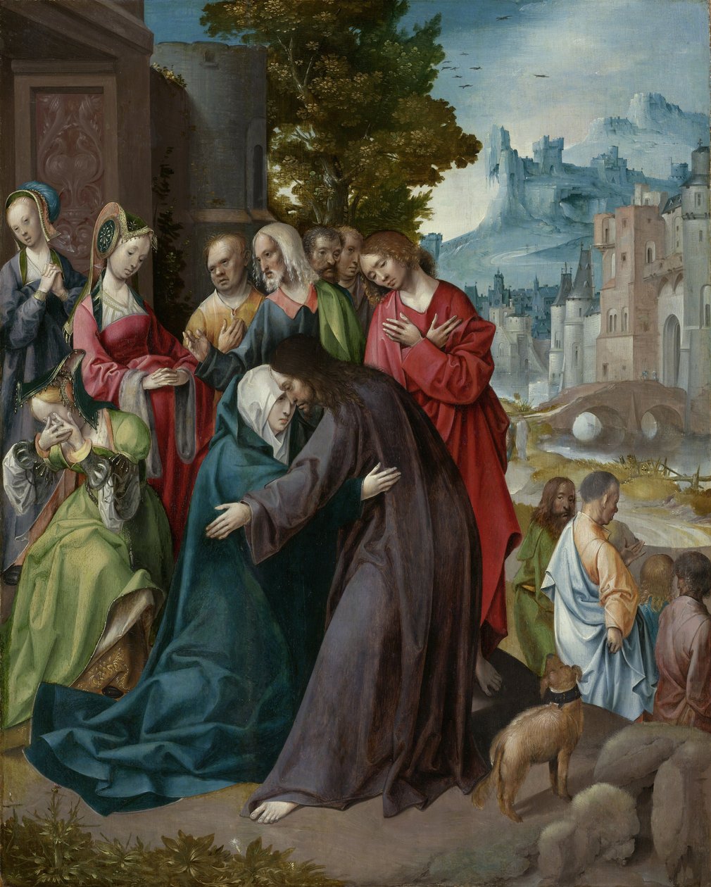 Kristus jättää äitinsä, n.1515-20. tekijältä Cornelis Engebrechtsz