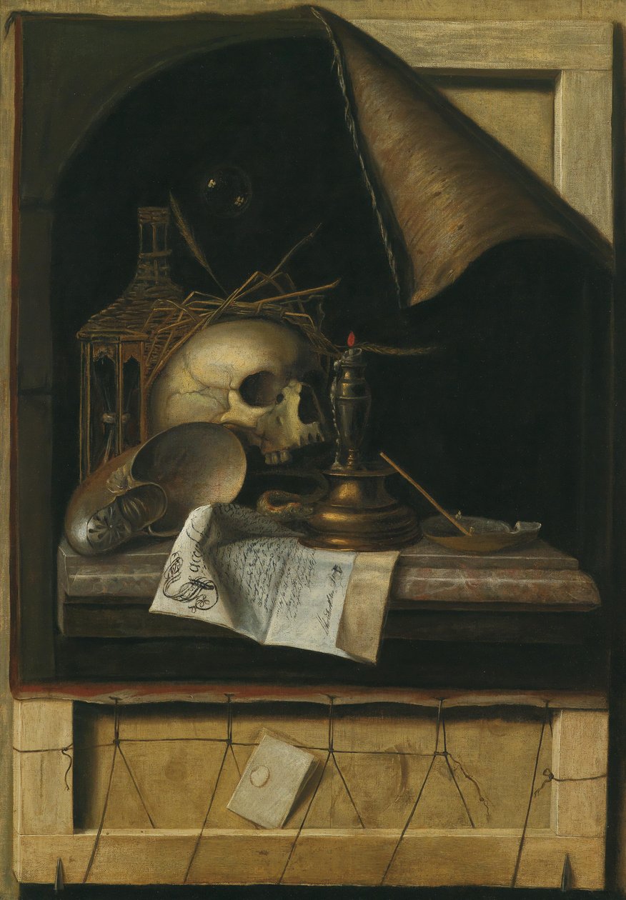 Vanitas asetelma tekijältä Cornelis Norbertus Gysbrechts