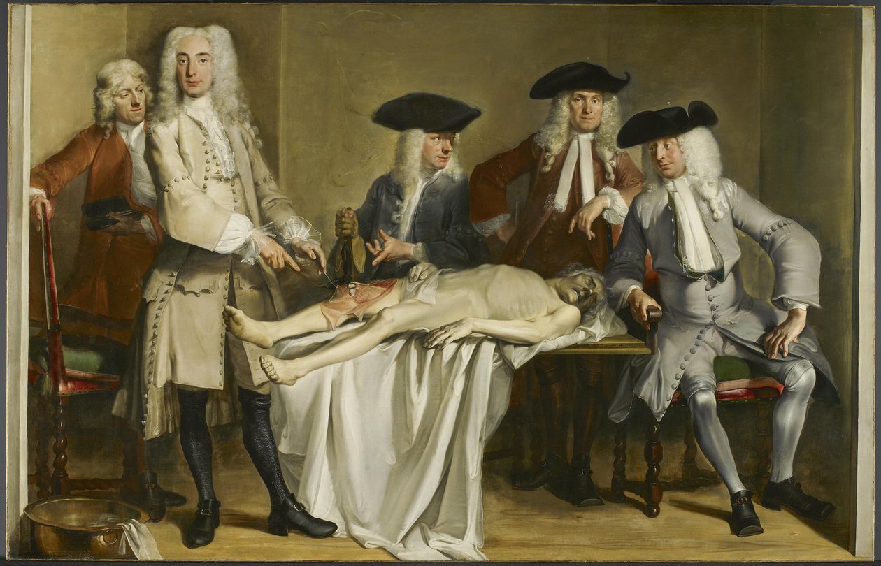 Tohtori Willem Röellin anatomian oppitunti tekijältä Cornelis Troost