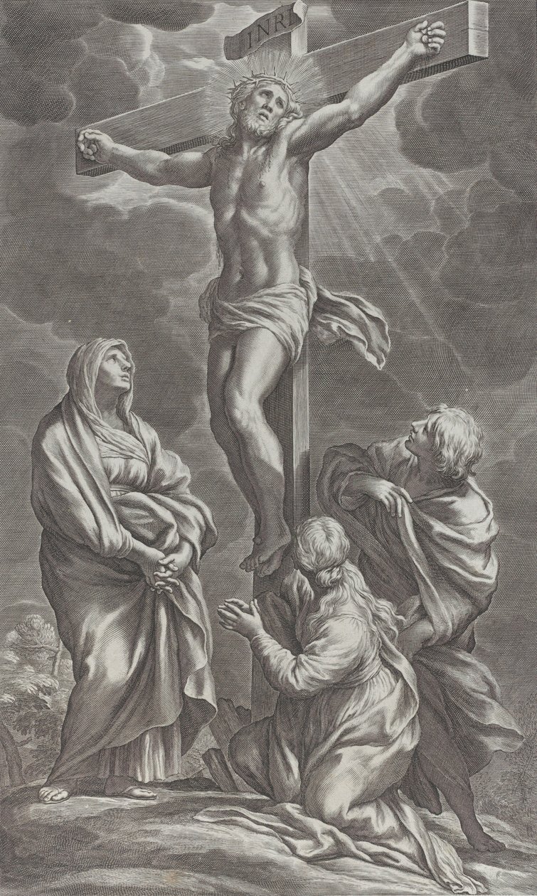Ristiinnaulitseminen, 1662. tekijältä Cornelis Bloemaert