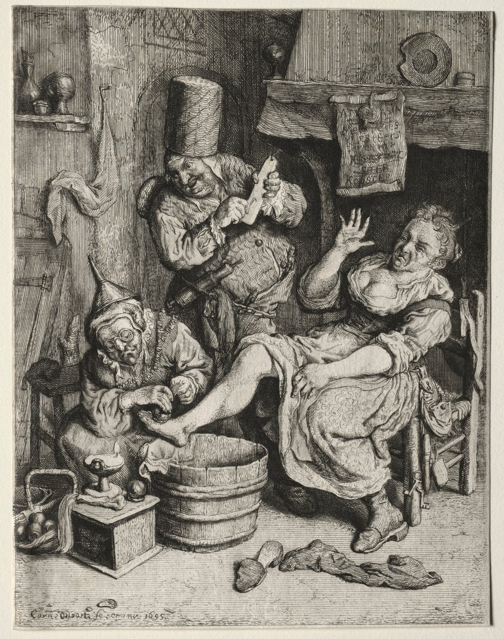 Imukuppi, 1695. tekijältä Cornelis Dusart