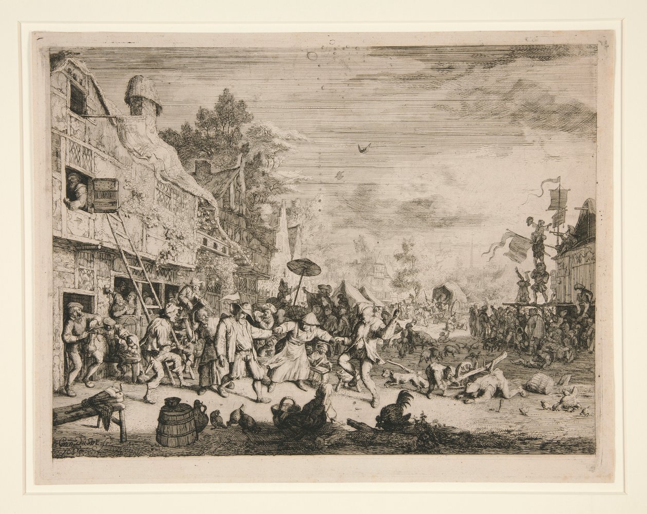 Kylän messut tekijältä Cornelis Dusart
