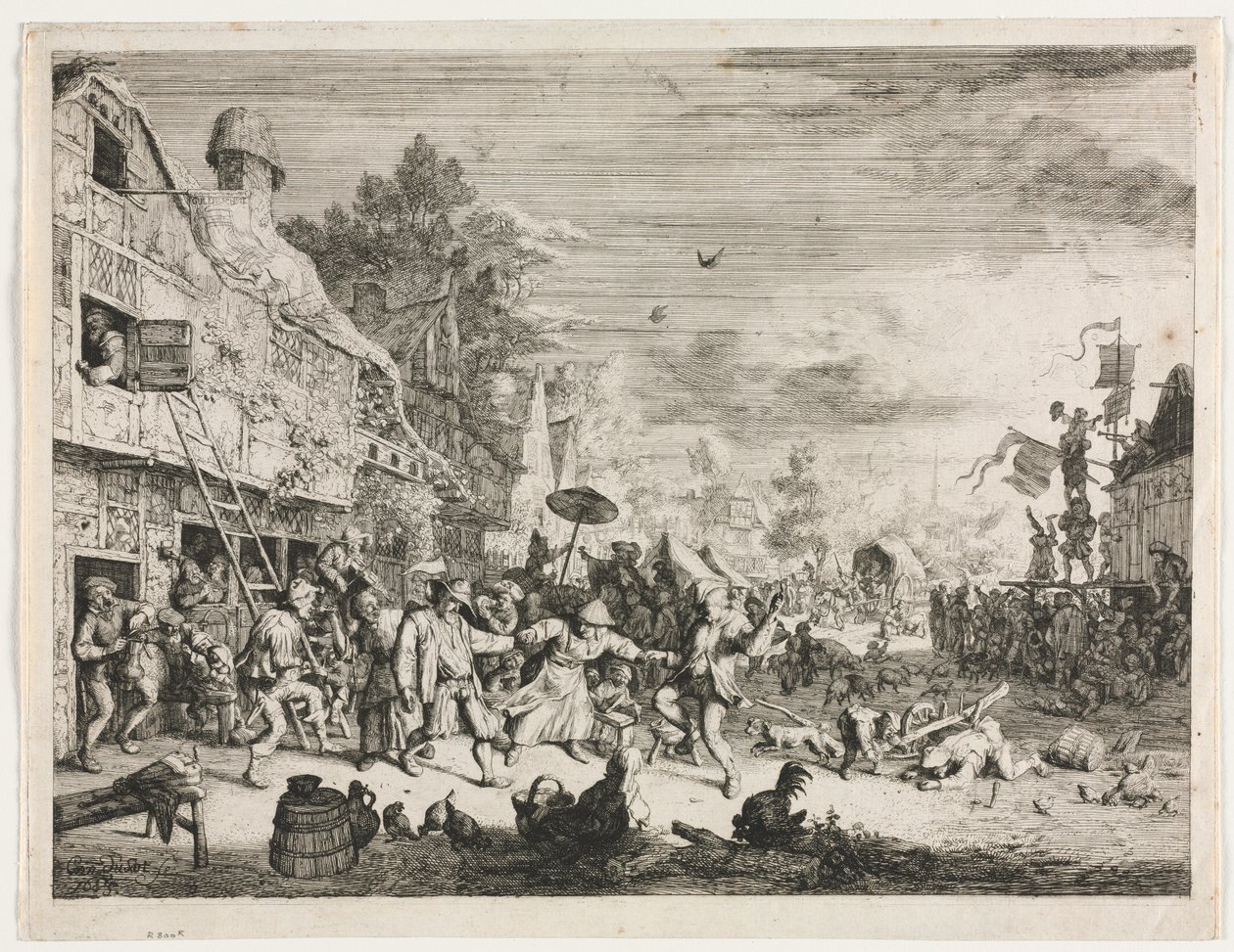 Kylän messut tekijältä Cornelis Dusart