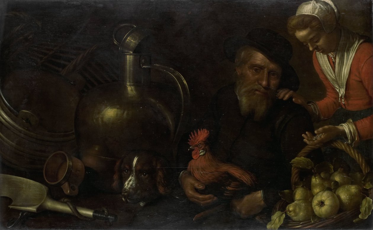 Siipikarjan myyjä tekijältä Cornelis Jacobsz. Delff