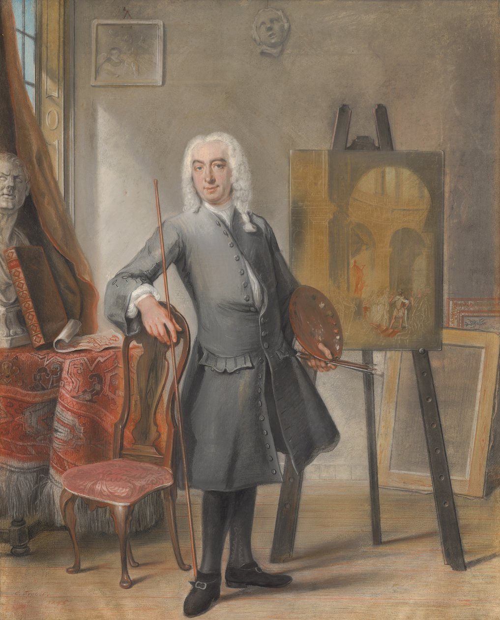 Omakuva, 1745 tekijältä Cornelis Troost