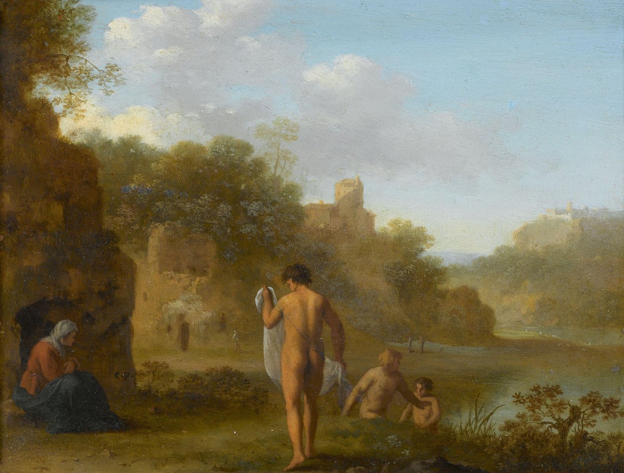 Kylpevät miehet tekijältä Cornelis van Poelenburch