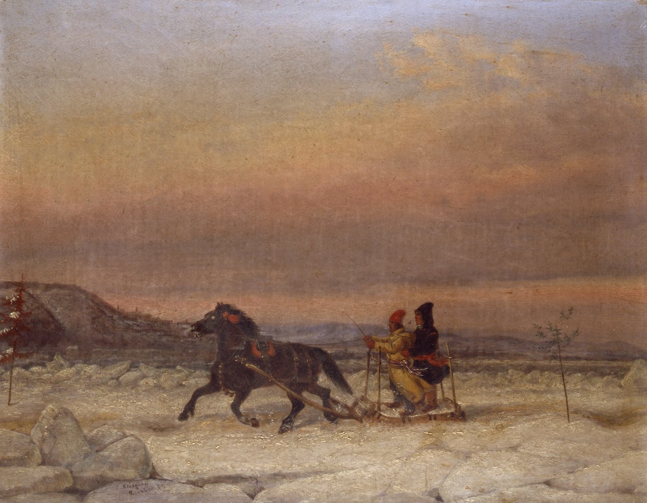 Huonekalut ja erilaiset esineet 1100- ja 1300-luvuilta tekijältä Cornelius Krieghoff